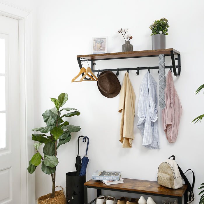 ACAZA Wandkapstok Vintage bruin