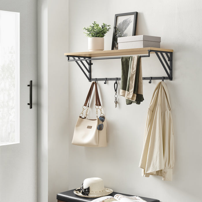 ACAZA Wandkapstok Lichte eik