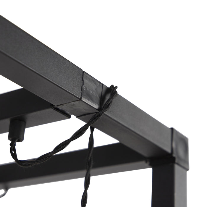 QAZQA Smart vloerlamp zwart 3-lichts incl. Wifi G95 - Big Cage