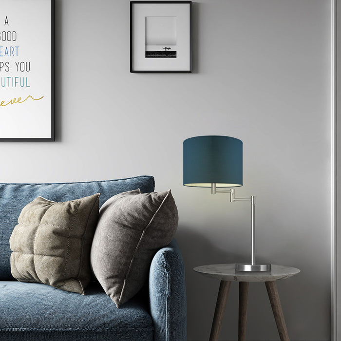 Home Sweet Home Lampenkap Bling donkerblauw - B:25xD:25xH:19cm