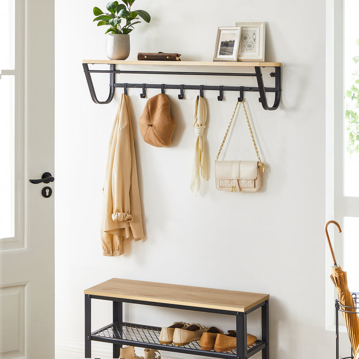 ACAZA Wandkapstok Lichte eik