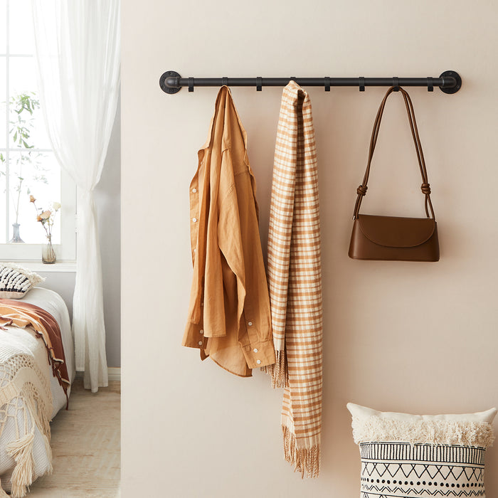 ACAZA Wandkapstok Zwart