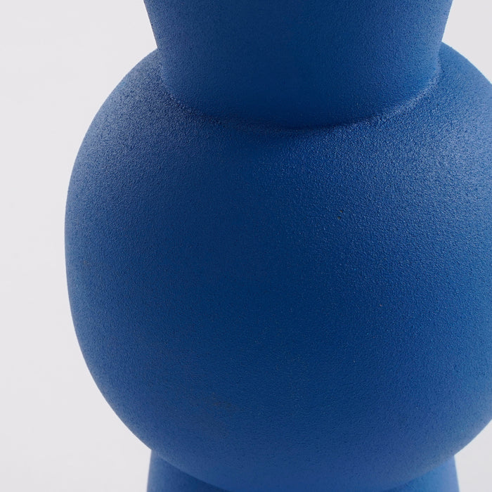 Mica Decorations Strada Vaas - H20 x Ø8,5 cm - Blauw