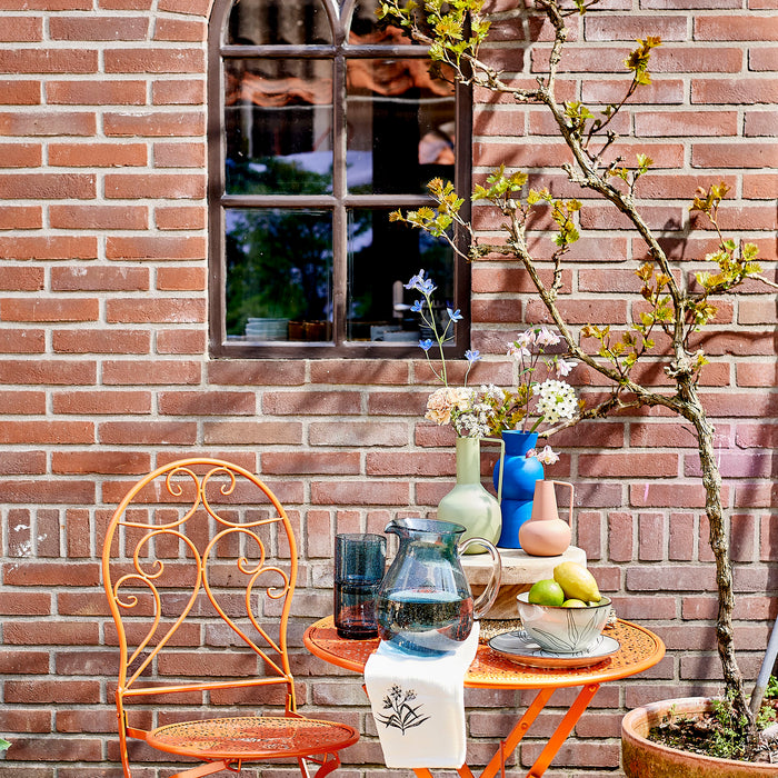 Mica Decorations Strada Vaas - H20 x Ø8,5 cm - Blauw