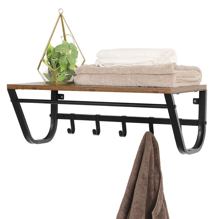 Kapstok voor de Muur of Wand - Rustiek Bruin - Vintage