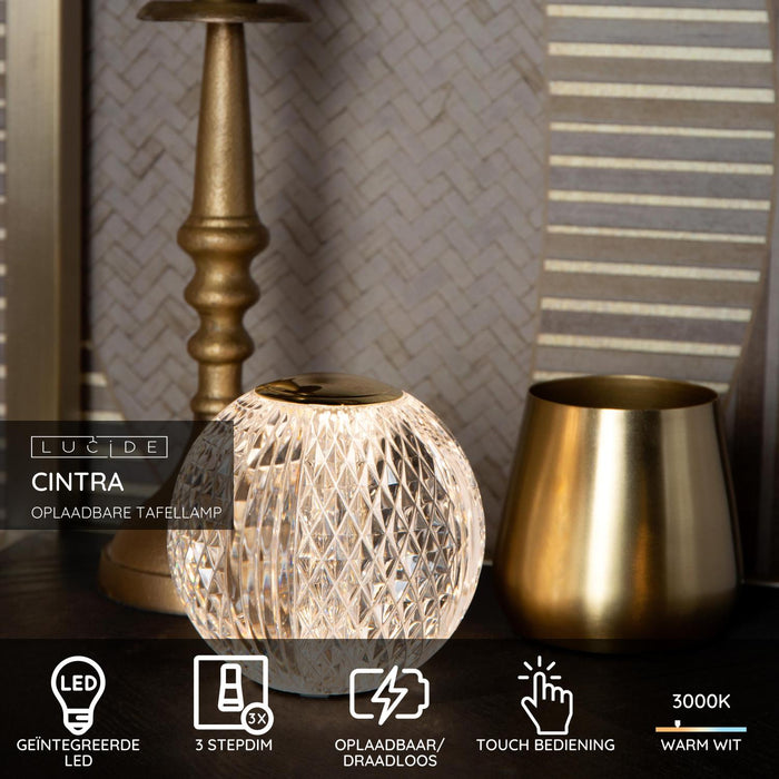 Lucide CINTRA Tafellamp - Transparant