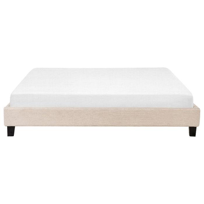 Beliani-ROANNE-Tweepersoonsbed-Donkerhout-180 x 200 cm-Polyester