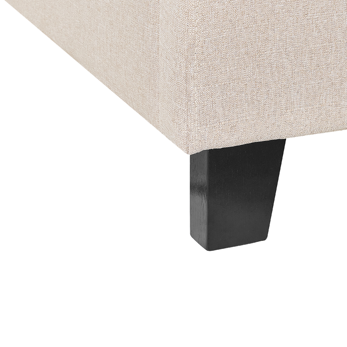 Beliani-ROANNE-Tweepersoonsbed-Donkerhout-180 x 200 cm-Polyester