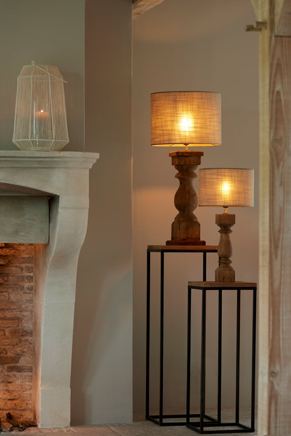 Light & Living - Lampvoet CUMANI - Ø10x47cm - Bruin