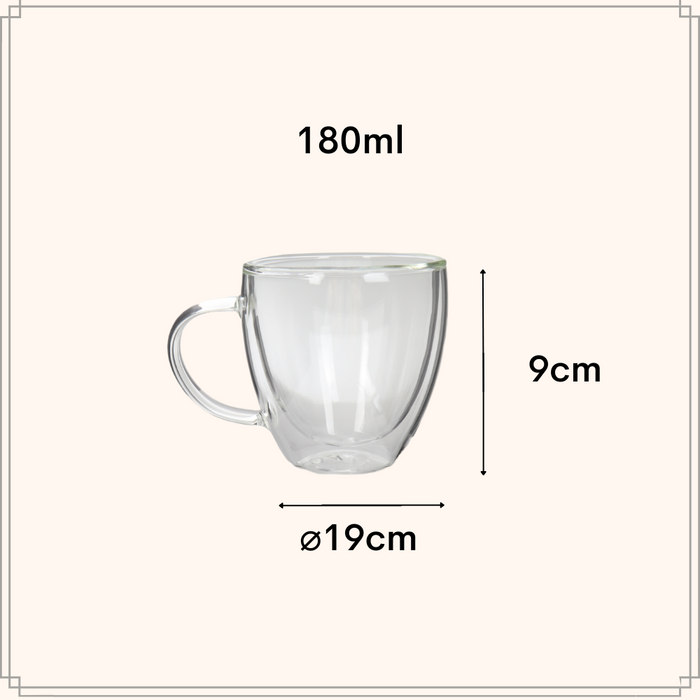 OTIX Dubbelwandige koffieglazen Theeglazen Koffiekopjes Koffietasse...