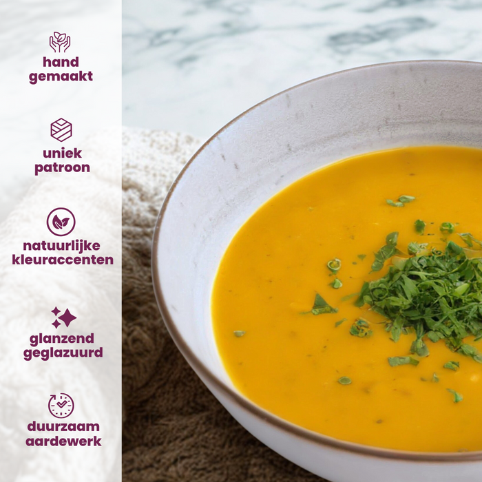 Cosy & Trendy Serviesset Sintra Dusty Blue - 16-delig | 4 personen - 4 dinerborden, 4 ontbijtborden, 4 diepe borden en 4 kommen