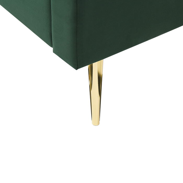 Beliani-MARVILLE -Tweepersoonsbed-Smaragdgroen-180 x 200 cm-Fluweel