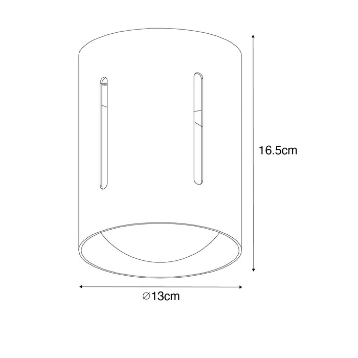 QAZQA Design plafondlamp zwart met lichteffect - Yana