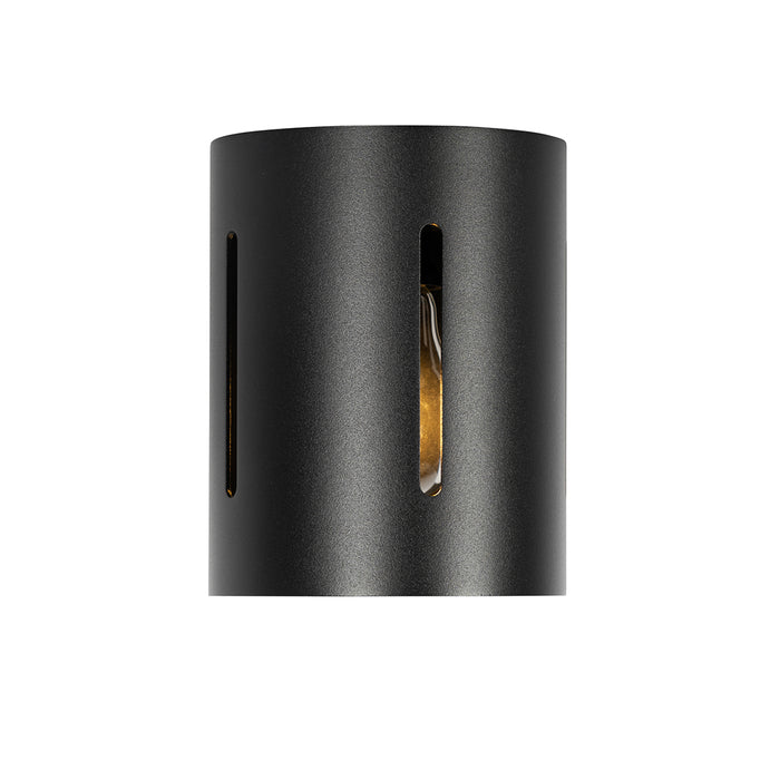 QAZQA Design plafondlamp zwart met lichteffect - Yana