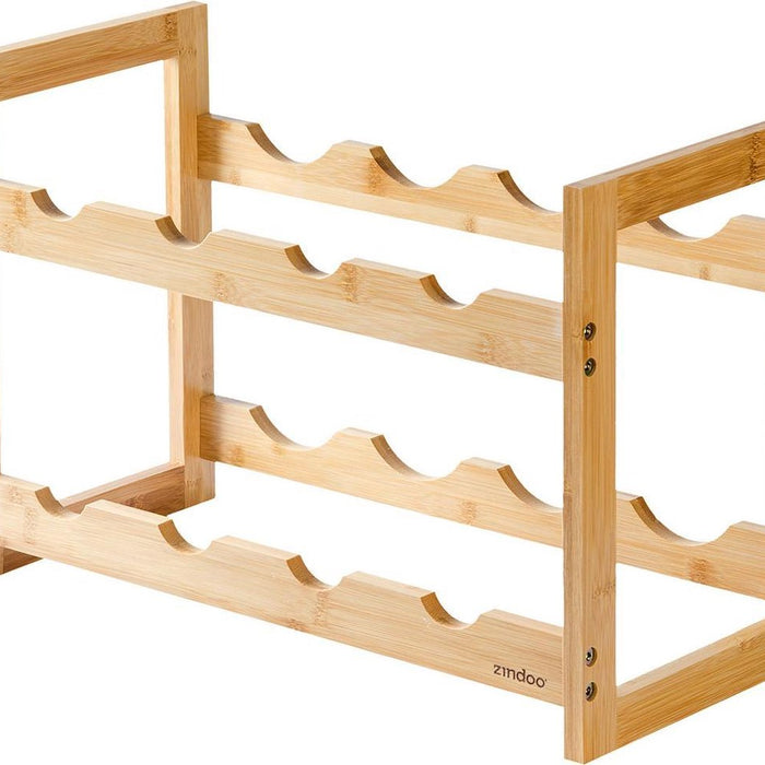Zindoo bamboe wijnrek voor 8 flessen - FSC Bamboe