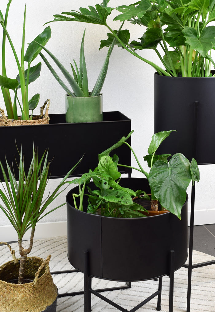 LOFT42 Joy Plantenbak Rond - Metaal - Mat Zwart