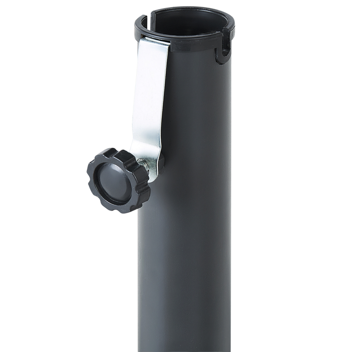 Beliani - VICCHIO - Parasolvoet - Zwart - Staal