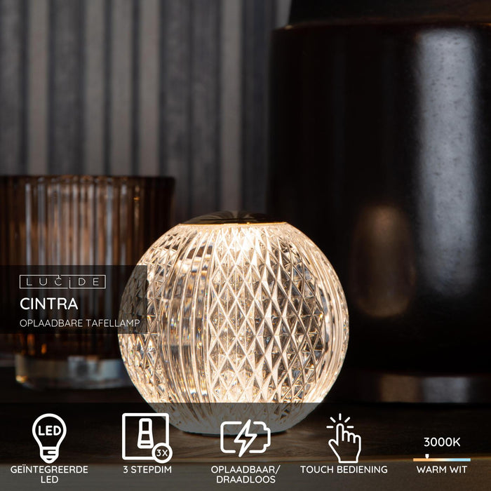 Lucide CINTRA Tafellamp - Transparant
