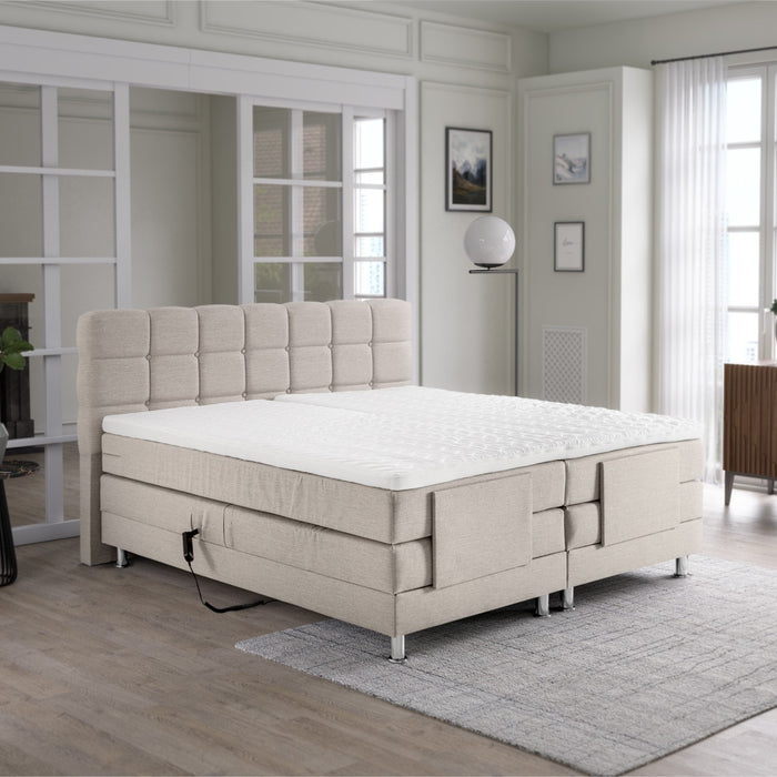 Elektrische Boxspring Arizona Compleet - beige