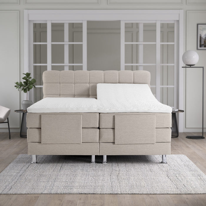 Elektrische Boxspring Arizona Compleet - beige
