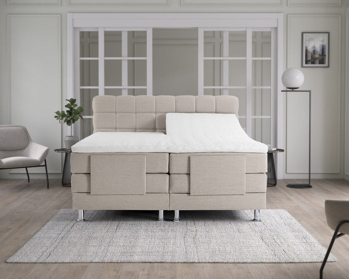 Elektrische Boxspring Arizona Compleet - beige
