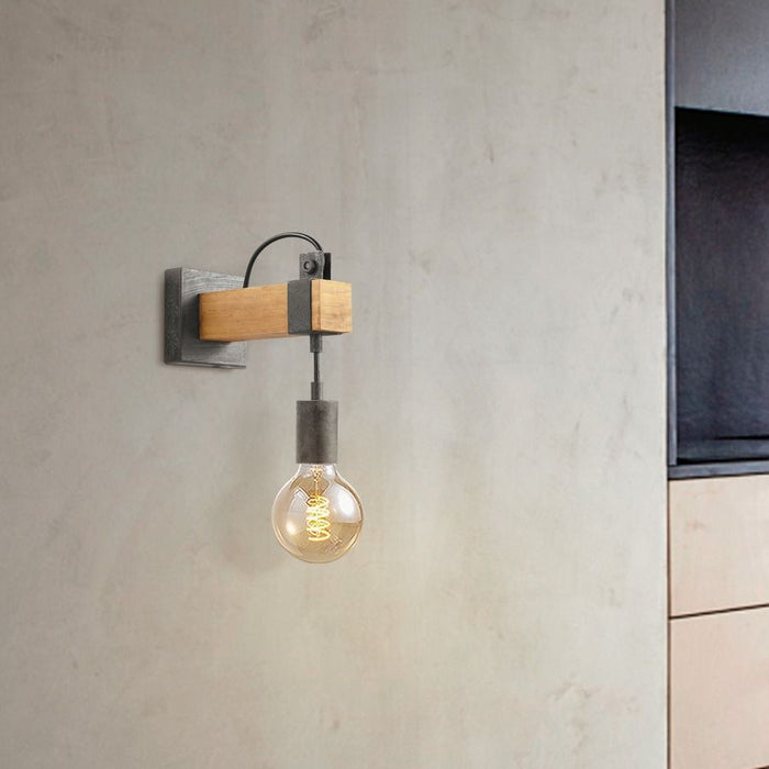 Home Sweet Home Vintage Wandlamp Denton | 10|20|23cm | antraciet E27