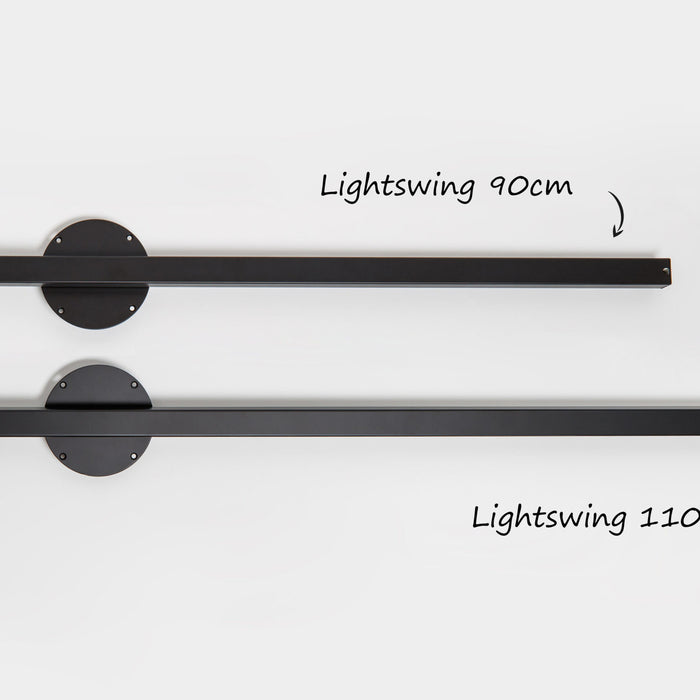 Lightswing® - Single Ophangsysteem voor één Hanglamp - Mat zwart 90cm