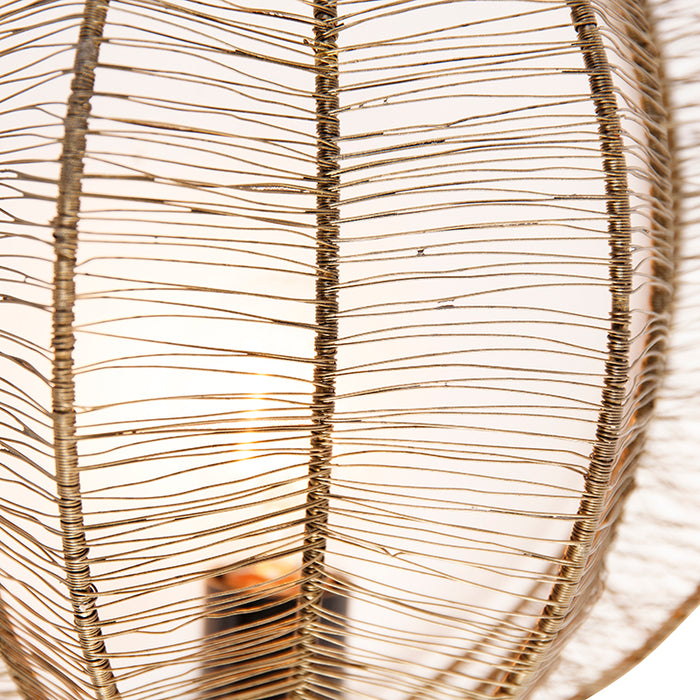 QAZQA Industriële wandlamp brons met zwart - Dong