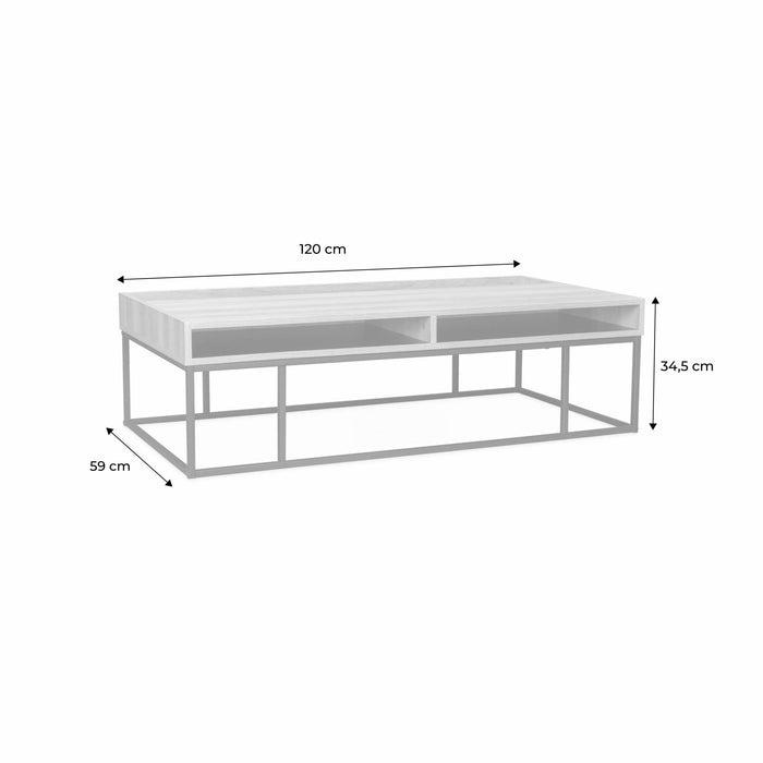 sweeek - Salontafel met metalen onderstel - Magnus