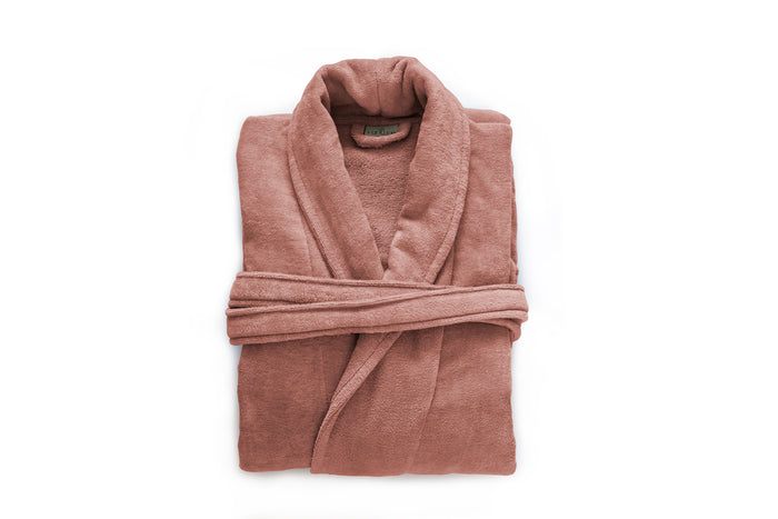 LINNICK Pure Badjas Velours rose S