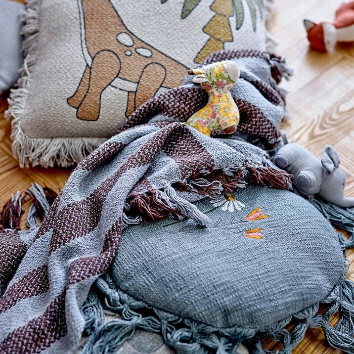 Bloomingville Nann Plaid - Bruin Recycled Katoen