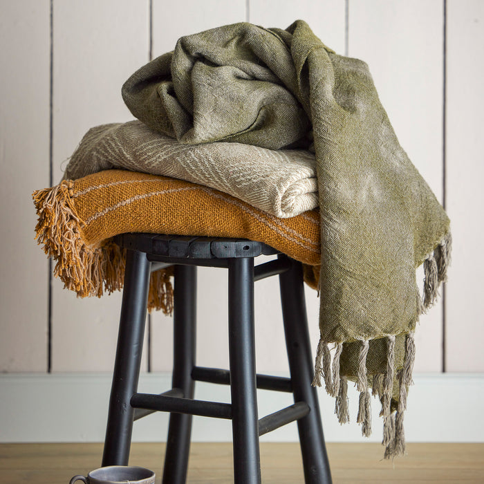 Bloomingville Ginna Plaid - Bruin Recycled Katoen