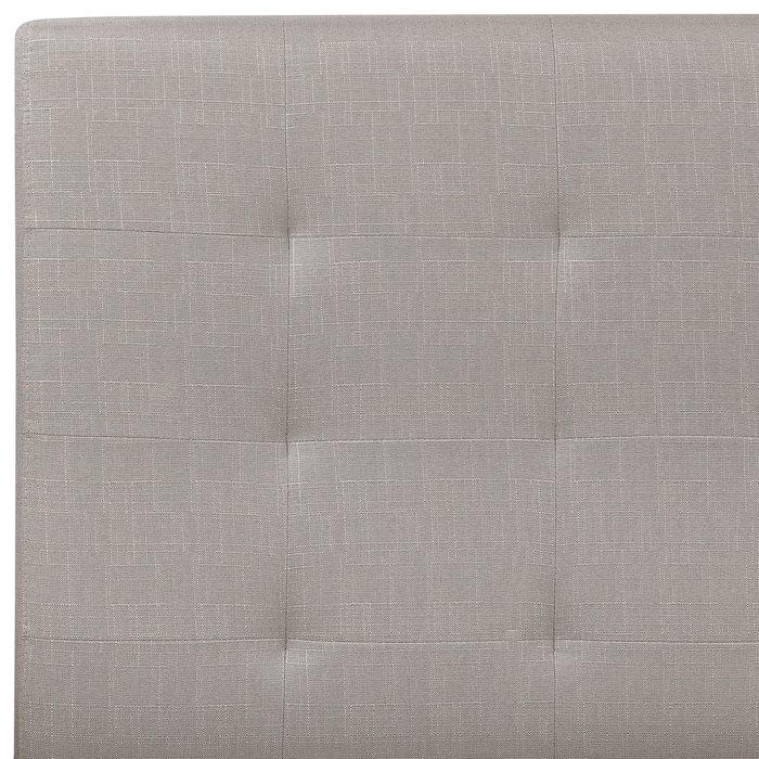 Beliani-ROCHELLE -Tweepersoonsbed-Lichtgrijs-160 x 200 cm-Polyester