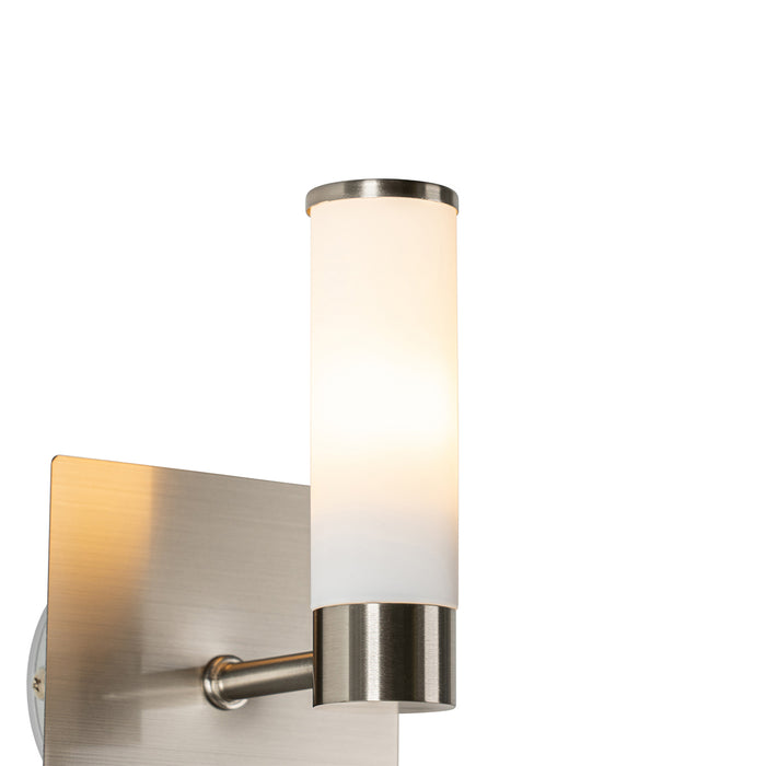 QAZQA Moderne badkamer wandlamp staal IP44 - Bath