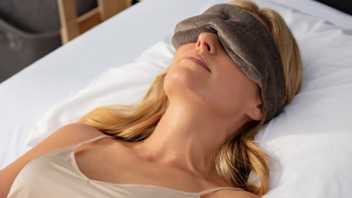 Tempur slaapmasker 41 x 9 cm - antraciet