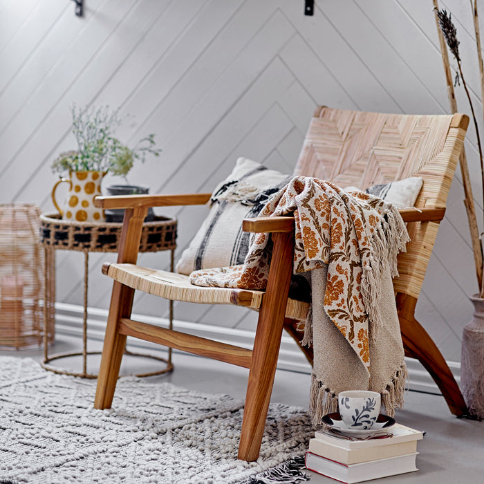 Bloomingville Hanny Plaid - Geel Recycled Katoen