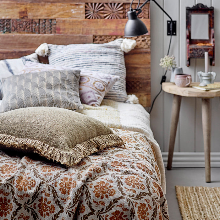 Bloomingville Hanny Plaid - Geel Recycled Katoen