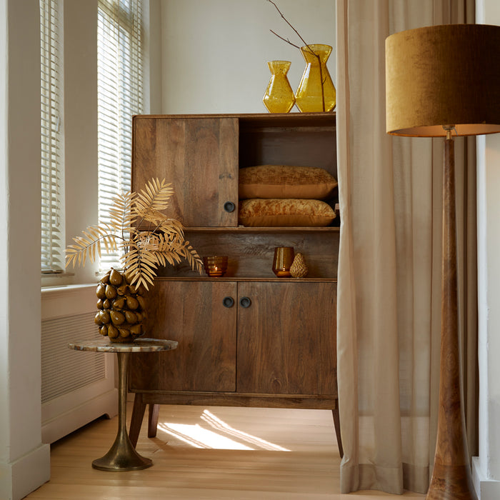 Light & Living - Vaas SATARA - Ø23x34cm - Geel