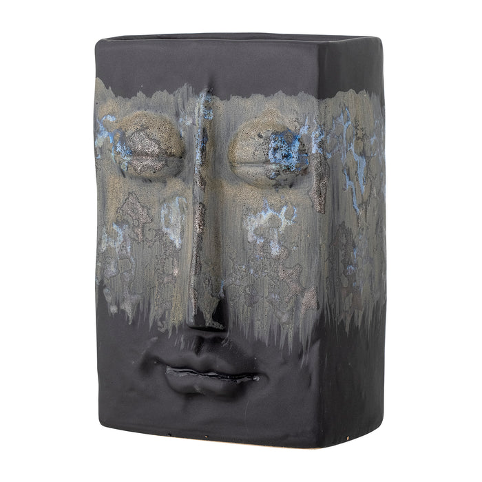 Bloomingville Nasru Vaas - Zwart Steen