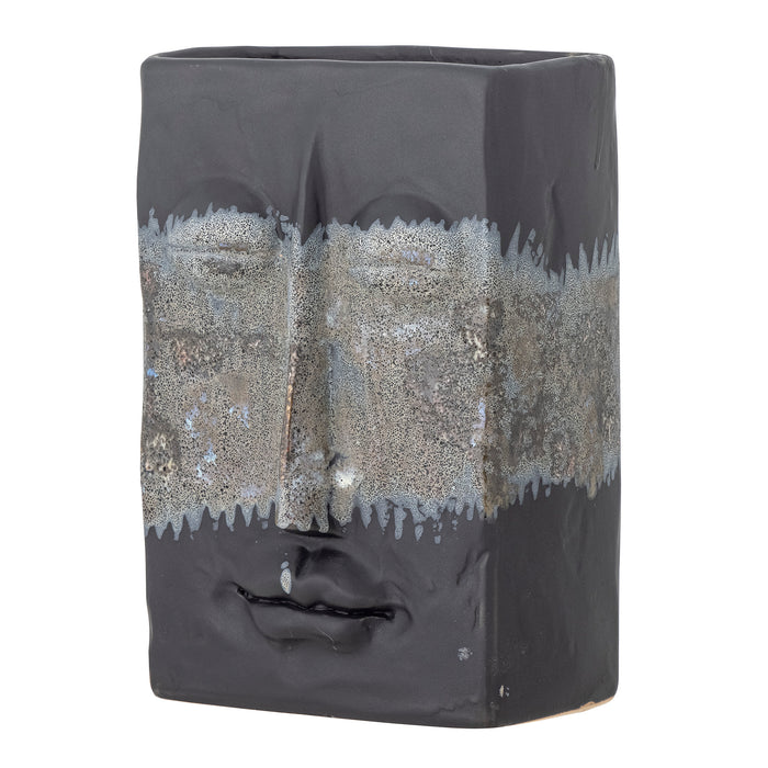 Bloomingville Nasru Vaas - Zwart Steen