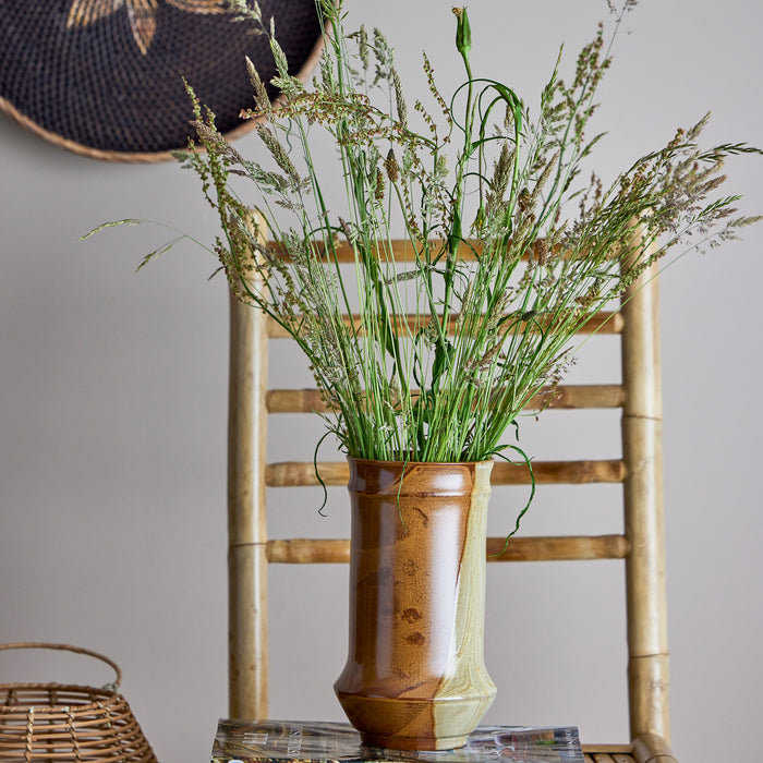 Bloomingville Hailo Vaas - Bruin Steen