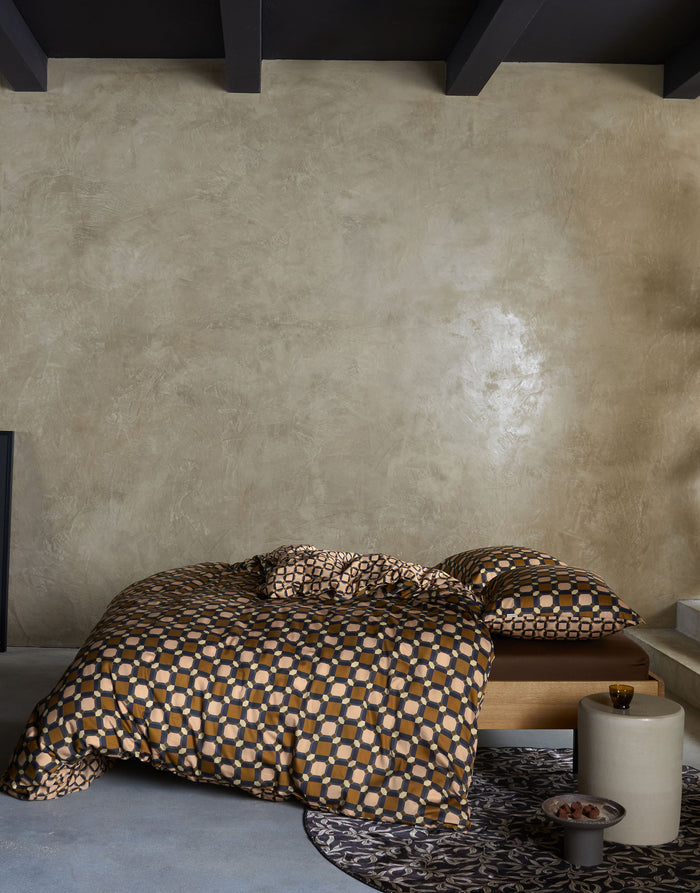 Essenza Teade Dekbedovertrek Light leather 200 x 220 cm