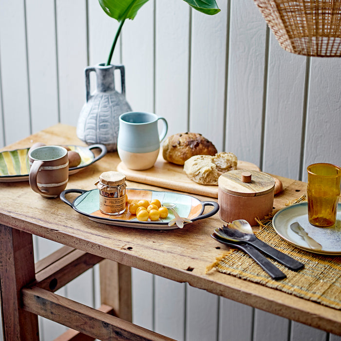 Bloomingville Rane Vaas - Grijs Keramiek