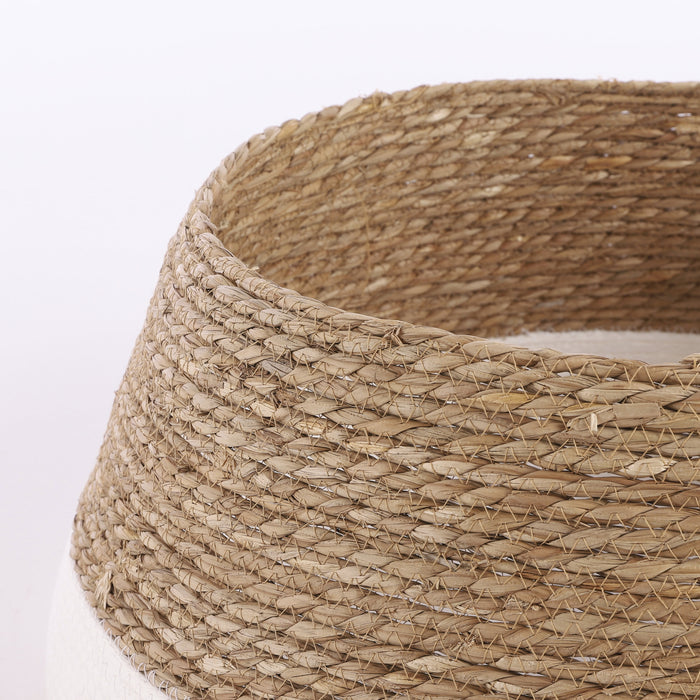 House of Seasons Kerstboomrok - H26 x Ø50 cm - Zeegras - Off White