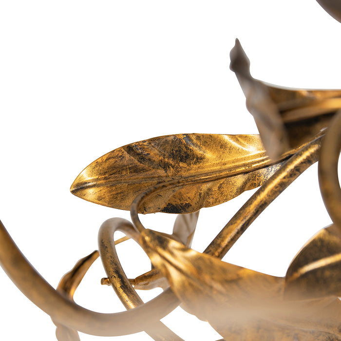 QAZQA Vintage hanglamp antiek goud 6-lichts - Linden