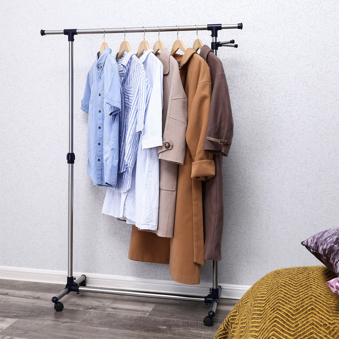 ACAZA Kledingrek Zilvergrijs