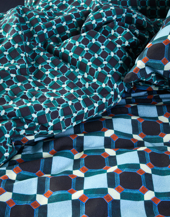 Essenza Teade Dekbedovertrek Nightblue 240 x 220 cm