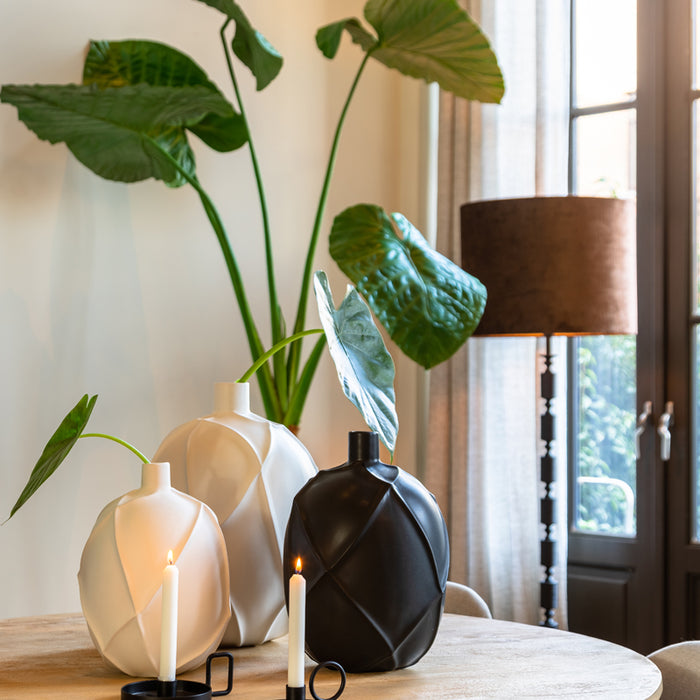 Light & Living - Vaas VENTANO - Ø27.5x38cm - Wit