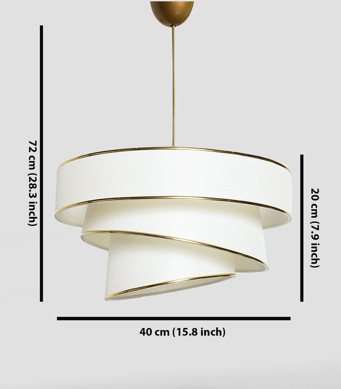 Giga Meubel - Hanglamp Goud Metaal - 40x40x72cm - Couper