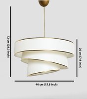 Giga Meubel - Hanglamp Goud Metaal - 40x40x72cm - Couper